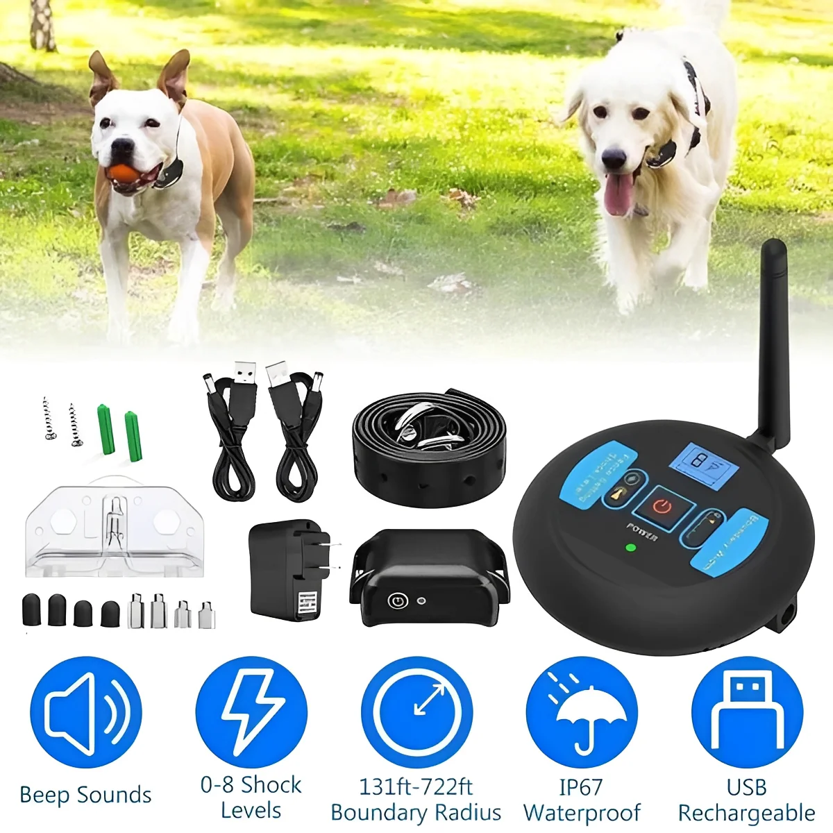 Wireless Dog Boundary System with Remote Training Control - Image 12