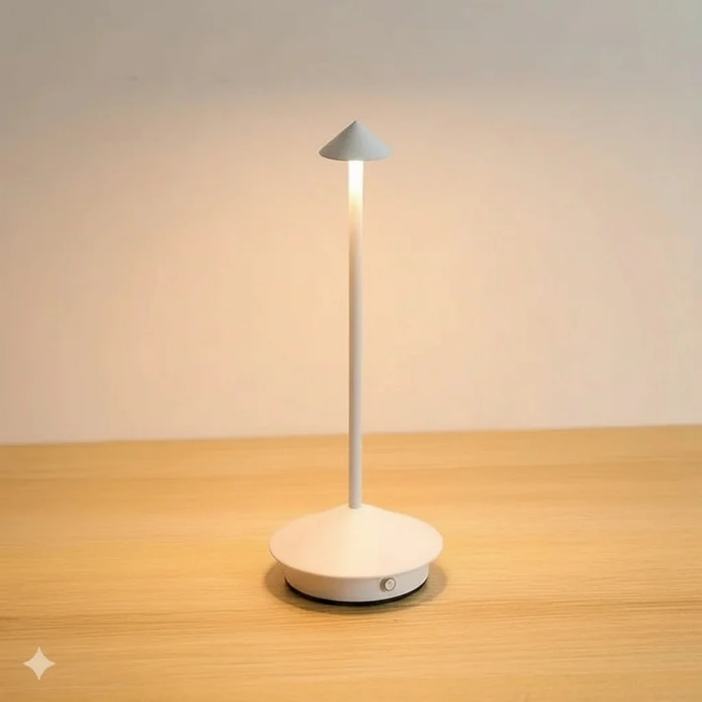 Portable Wireless LED Table Lamp with Touch Controlled Dimming Design - Image 5