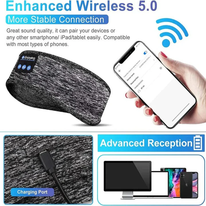 Wireless Sleep Headband and Sports Headphones for Workouts - Image 4