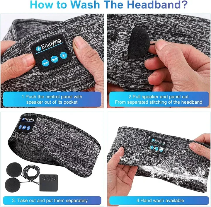 Wireless Sleep Headband and Sports Headphones for Workouts - Image 5