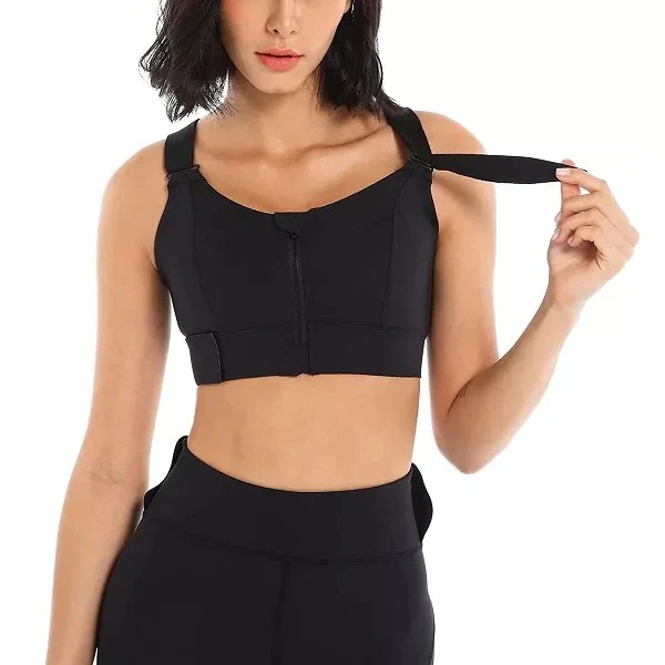Women’s High Impact Sports Bra with Adjustable Straps - Image 3