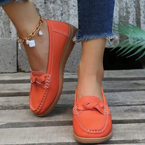Women’s Slip-On Walking Loafers, Supportive Casual Shoes - Image 4