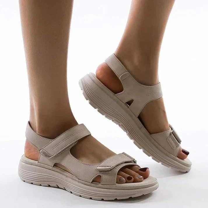 Women's Adjustable Strap Sport Sandals with Wedge Cushion Support - Image 3