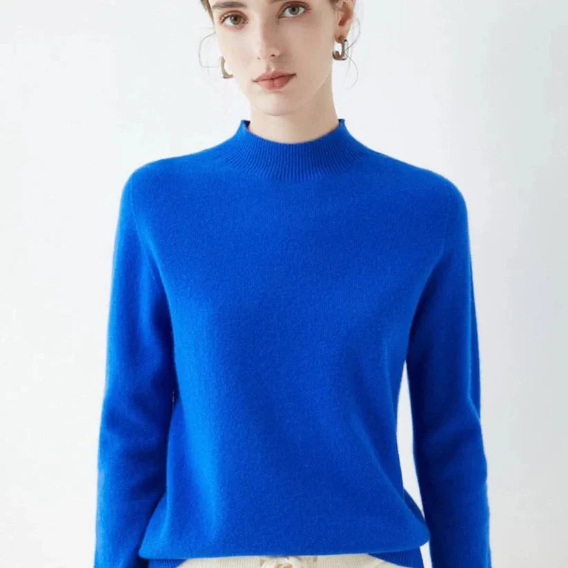 Women's Cashmere Knit Pullover Sweater for Cold Weather - Image 16