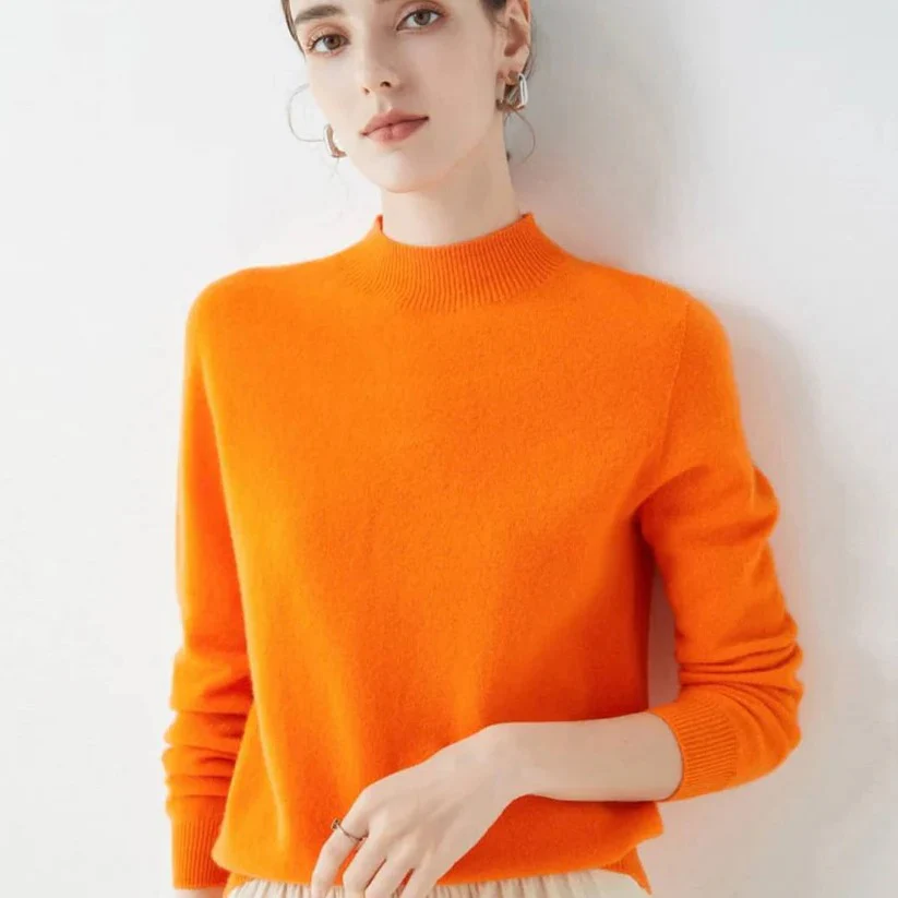 Women's Cashmere Knit Pullover Sweater for Cold Weather - Image 18