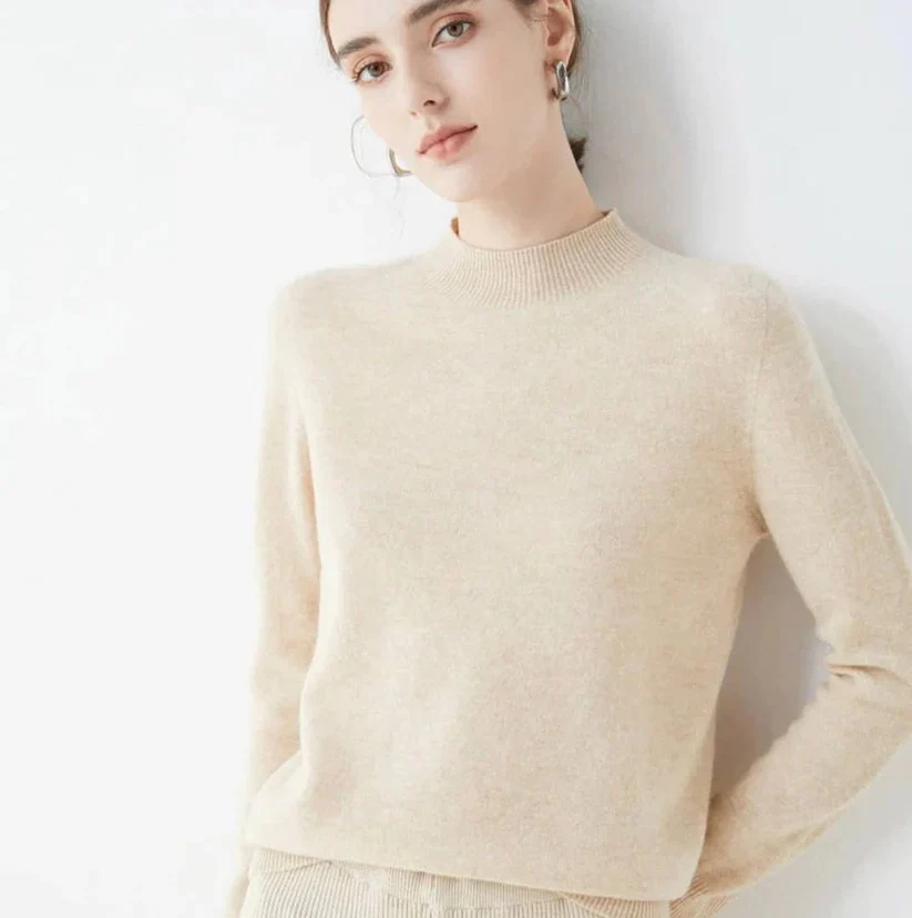 Women's Cashmere Knit Pullover Sweater for Cold Weather - Image 5