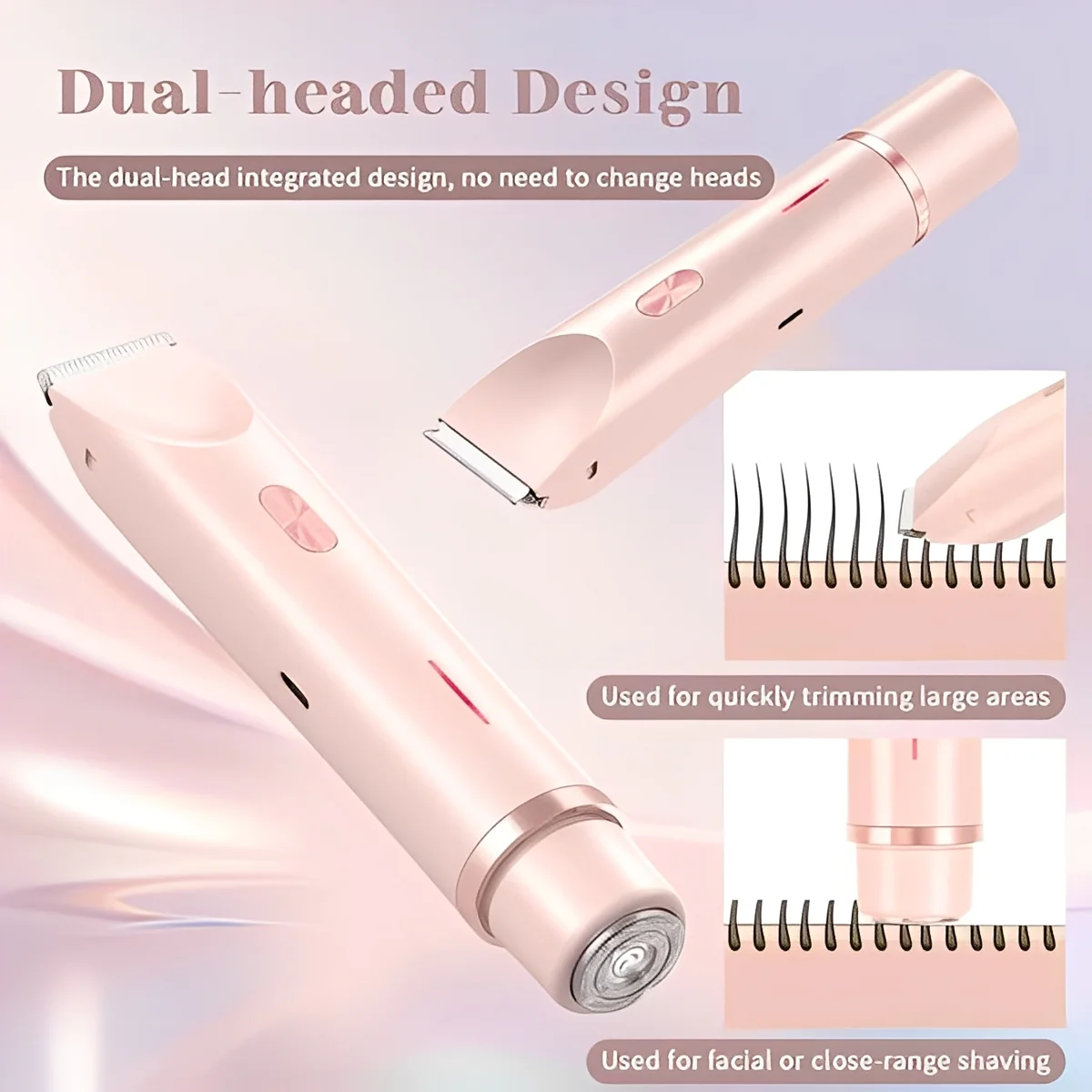 Women’s Electric Shaver with Interchangeable Heads - Image 2