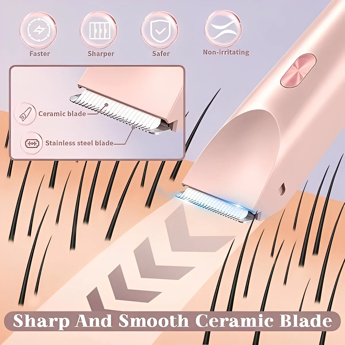 Women’s Electric Shaver with Interchangeable Heads - Image 6