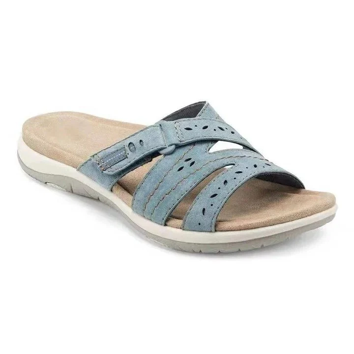 Adjustable Women’s Slide Sandals with Open Toe Design