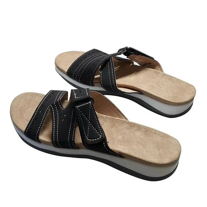 Adjustable Women’s Slide Sandals with Open Toe Design - Image 2