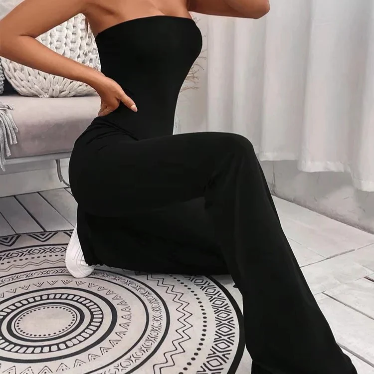 Casual Summer Jumpsuit-Style Pants for Women with Adjustable Waist, Slim Fit - Image 6