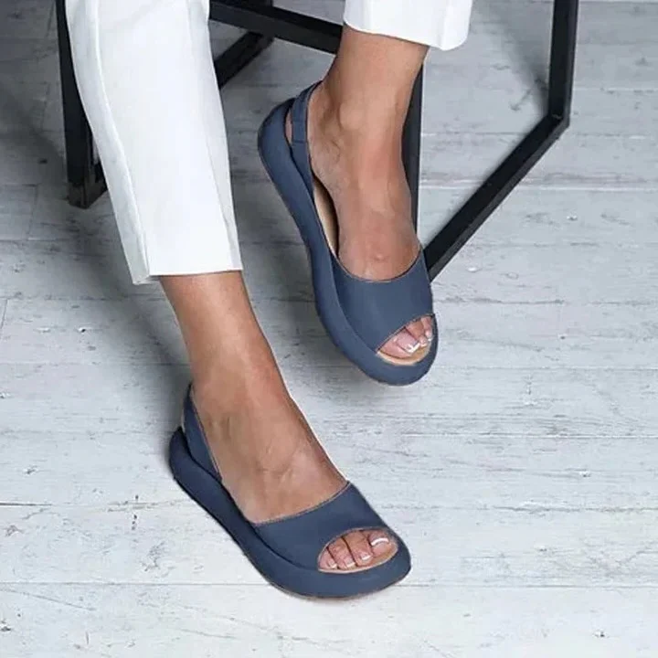 Slip On Sandals with Open Toe Design and Elastic Band - Image 3