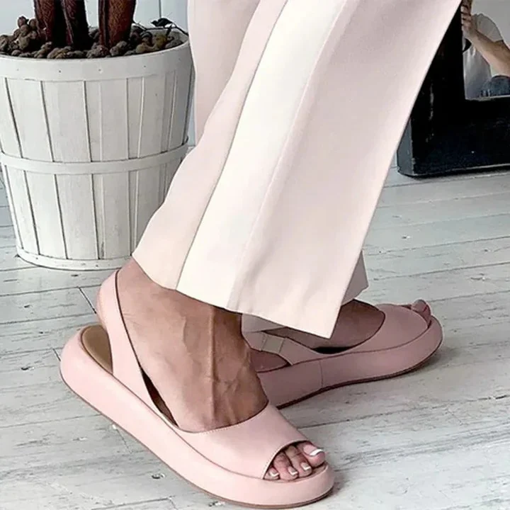 Slip On Sandals with Open Toe Design and Elastic Band - Image 4