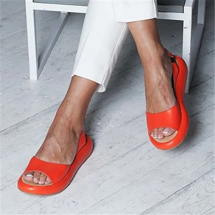Slip On Sandals with Open Toe Design and Elastic Band - Image 5