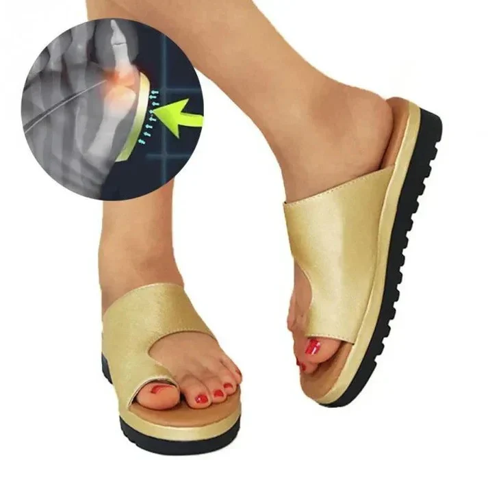 Women's Thick Sole Platform Sandals with Toe Ring Strap and Suede Upper Finish - Image 10