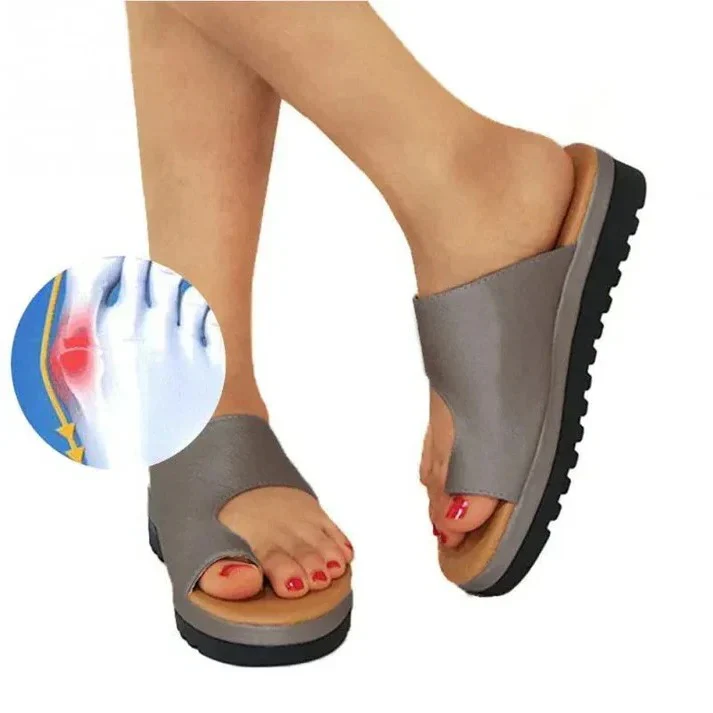 Women's Thick Sole Platform Sandals with Toe Ring Strap and Suede Upper Finish - Image 11