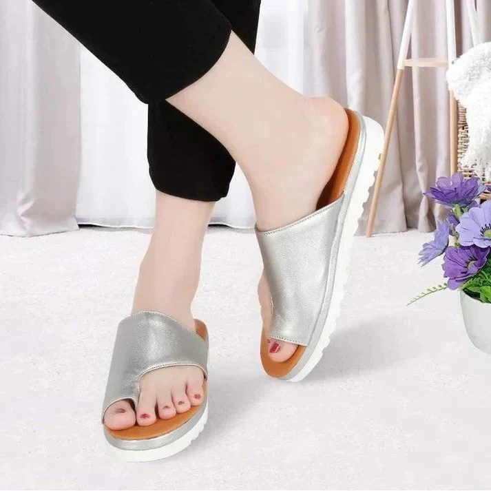 Women's Thick Sole Platform Sandals with Toe Ring Strap and Suede Upper Finish - Image 20