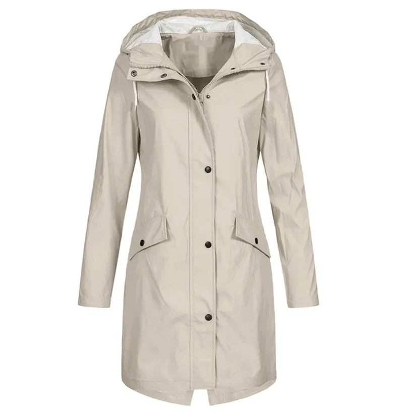Women's Waterproof Rain Jacket with Lightweight Packable Design - Image 2