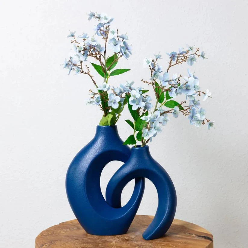 Woven Ceramic Vase for Fresh and Dried Floral Arrangements - Image 6