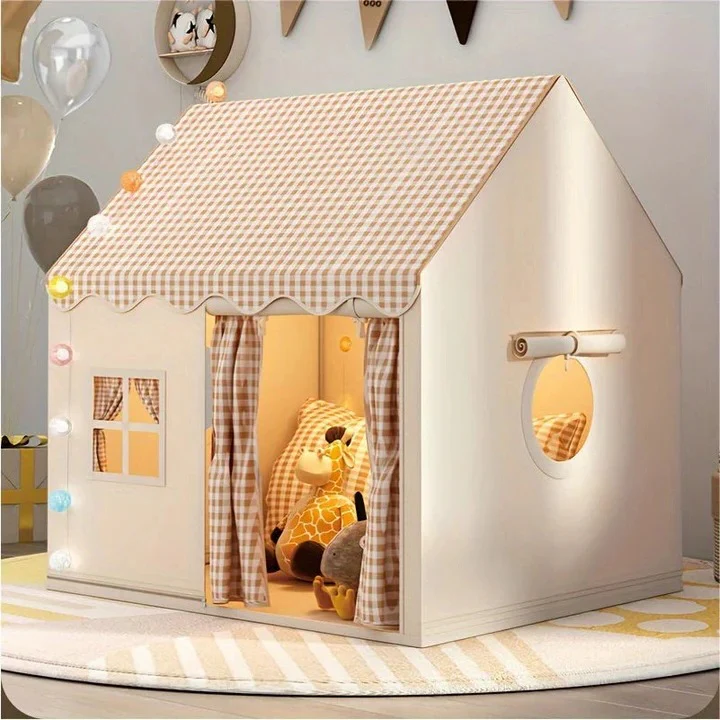 Kids Indoor Playhouse Tent with Enclosed Space