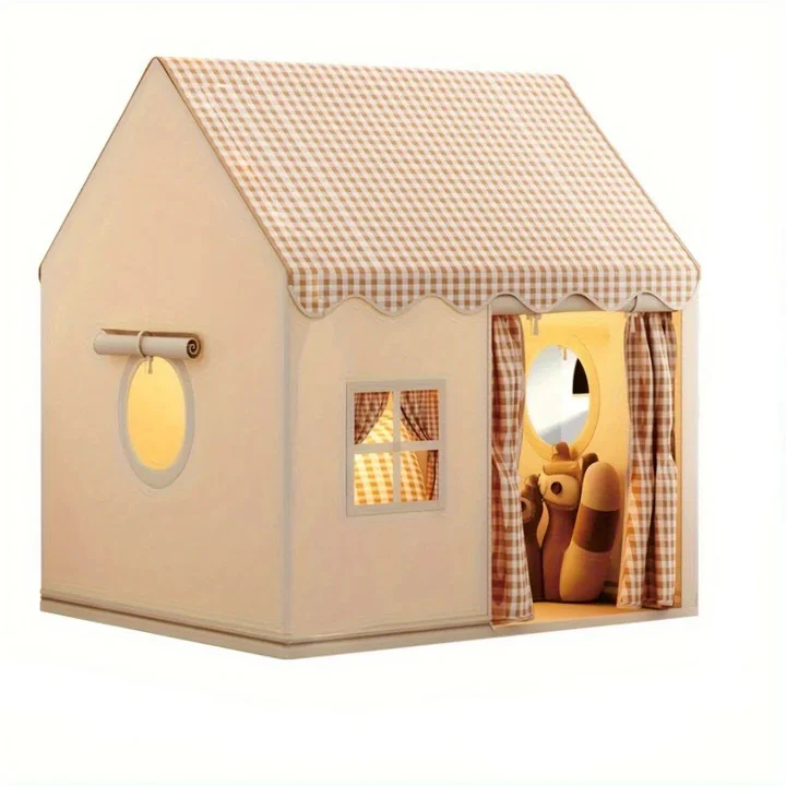 Kids Indoor Playhouse Tent with Enclosed Space - Image 2